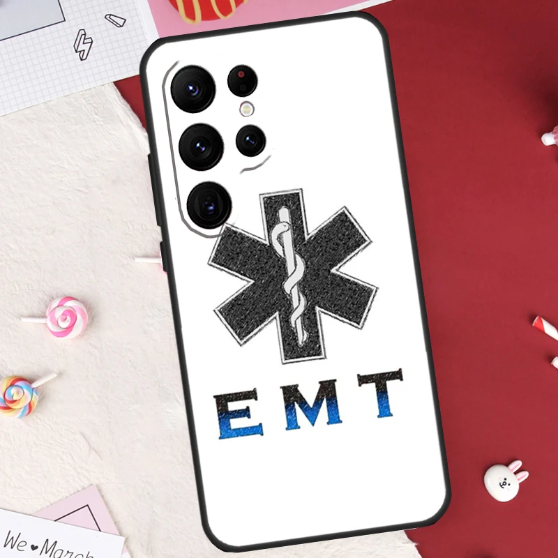 Emergency Medical Star of Life Case For Samsung Galaxy S23 Ultra S22 S21 S20 FE S10 S9 S8 Note 10 Plus Note20 Ultra Cover