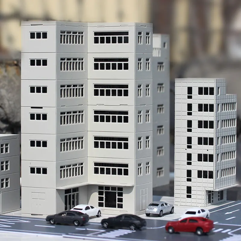 Miniatur Gebäude/Haus Modell DIY montiert Architektur Spielzeug Sand Tisch Szene Layout Materialien Diorama Kit 1St