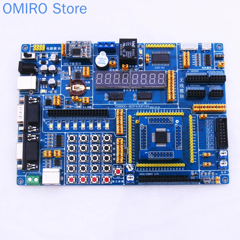 Scheda di sviluppo MSP430F149/scheda di sviluppo MCU msp43/scheda di esperimento/scheda di apprendimento con Download USB