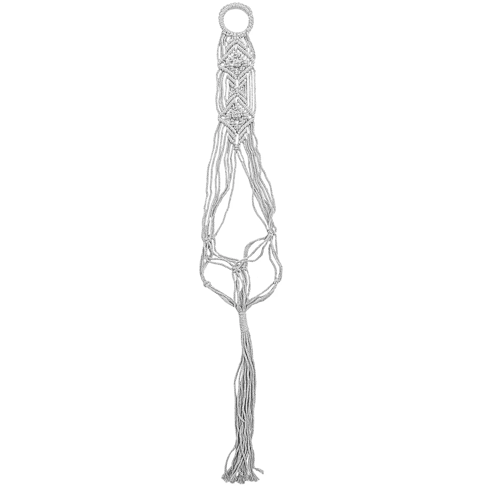 

Hanging Flowerpot Cotton Linen Net Bag Plant Hanger Strong Durable Odor Free Perfect for Indoor Outdoor Plant Display Wall Decor