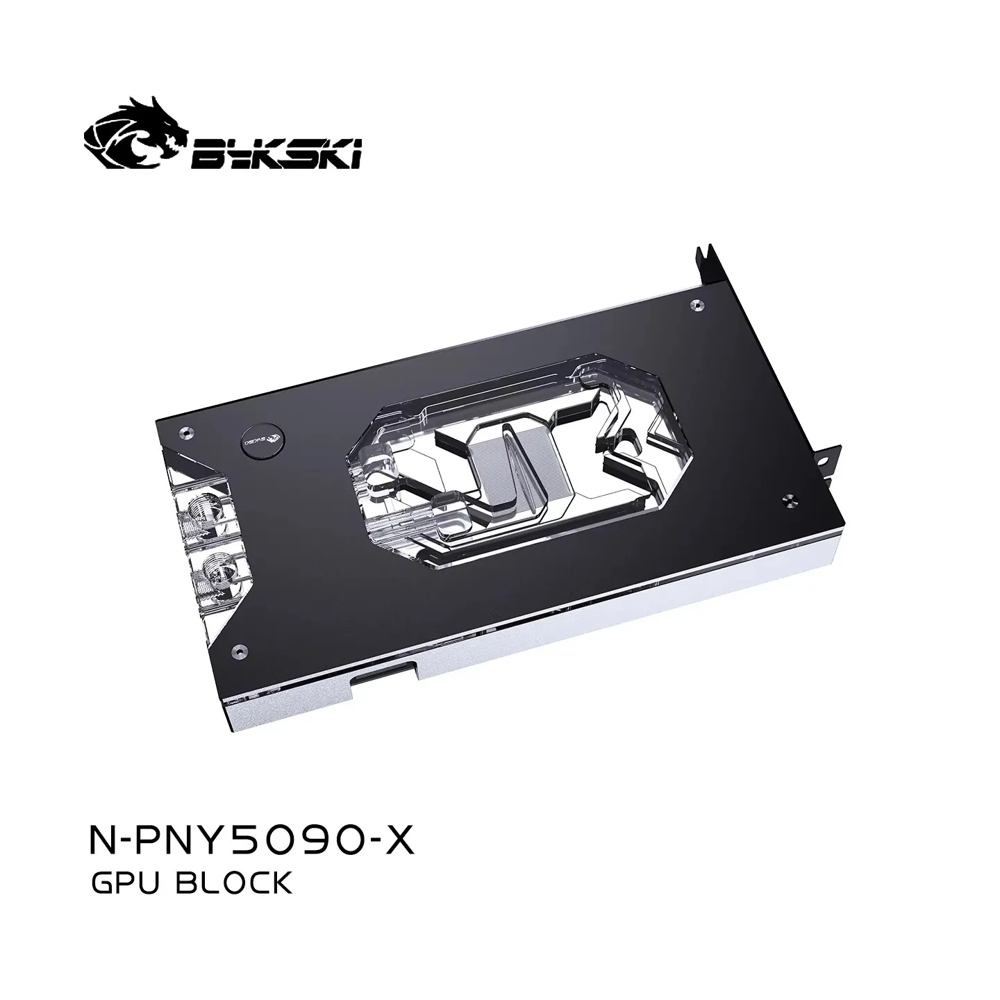 Bykski Waterkoeler voor PNY RTX 5090 ARGB EPIC-X RGB Triple Fan GPU-kaart / T2 Rood Koper Materiaal / Corrosiebestendig N-PNY5090-X