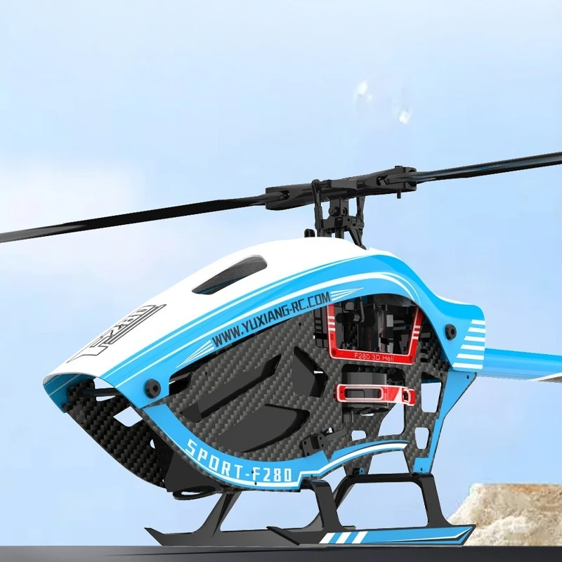 เฮลิคอปเตอร์จำลองรุ่น Yuxiang F280 แบบ 3 มิติ สำหรับการแสดงผาดโผน หกช่องสัญญาณ ขับเคลื่อนโดยตรงแบบไร้แปรงถ่านคู่ รีโมทคอนโทรล