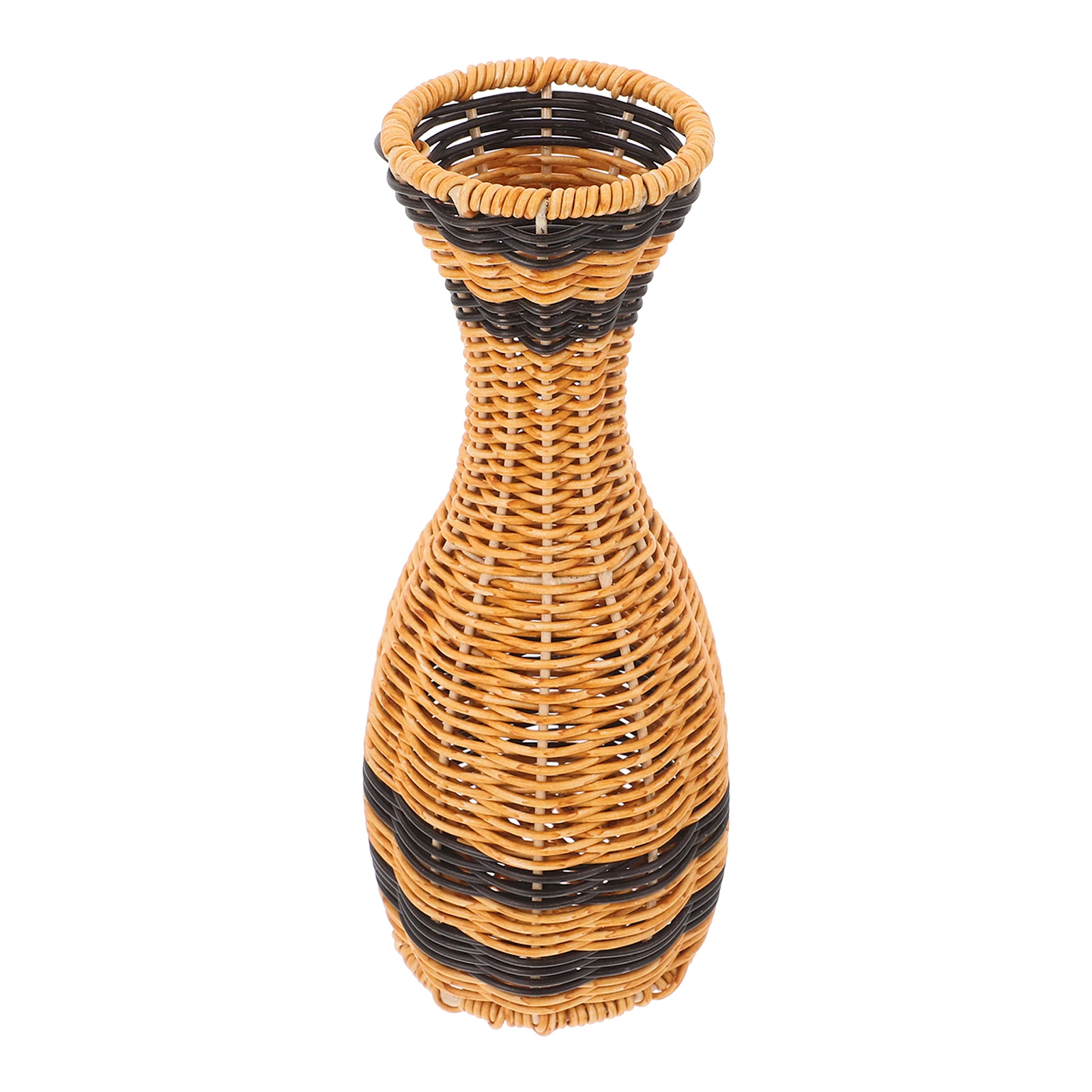 

Elegant Tall Woven Flower Handmade Plastic Rustic Floor For Home Decor Dried Flower Holder Modern Office Decoration Imitation