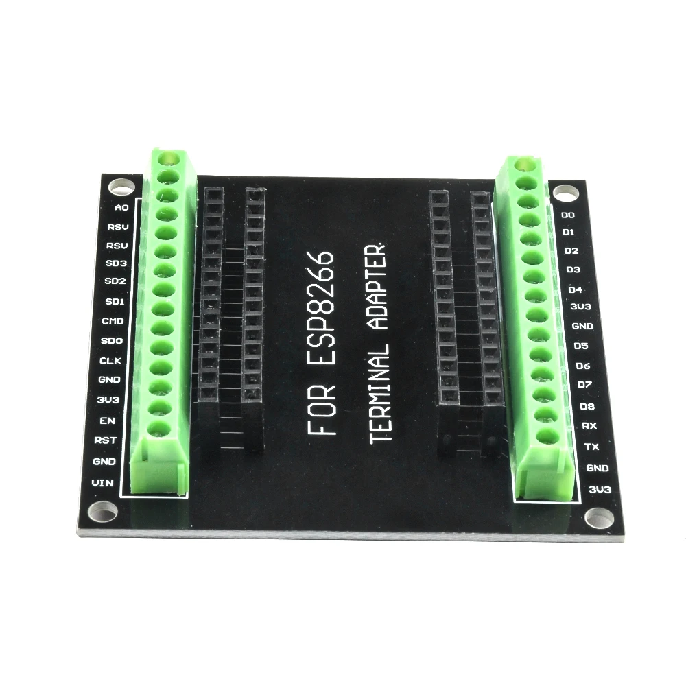 ESP8266 tabliczka zaciskowa GPIO 1 do 2 dla ESP8266 ESP-12E płyta rozwojowa NodeMCU kompatybilna z karta rozszerzenia GPIO