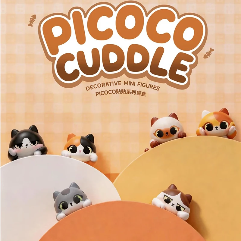 Supergg Picoco Blind Box Hippers Niedliche Katzen-Serie Anime Mini-Actionfiguren Puppe Handy Computer Dekoration Geburtstagsgeschenke