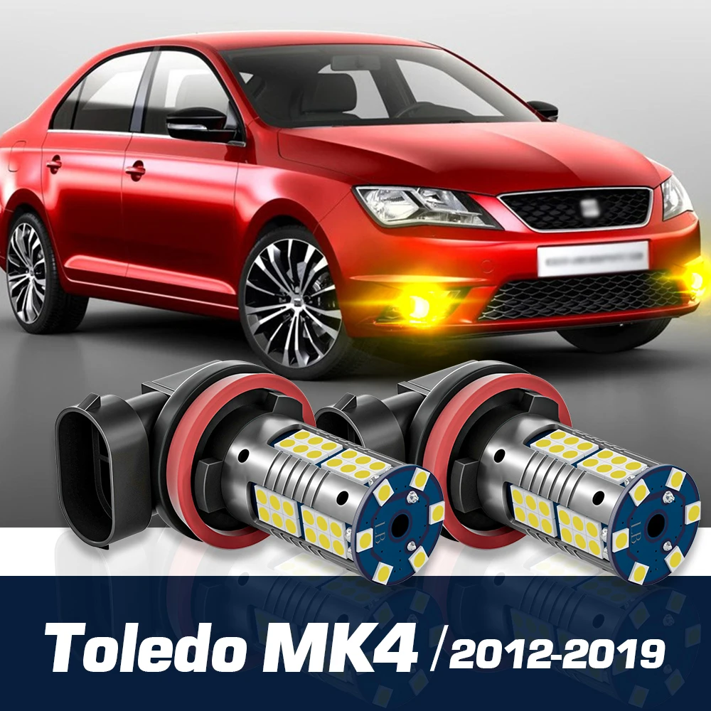 

2 шт. светодиодные противотуманные фары, аксессуары Canbus для Seat Toledo 4 MK4 KG 2012-2019 2013 2014 2015 2016 2017 2018