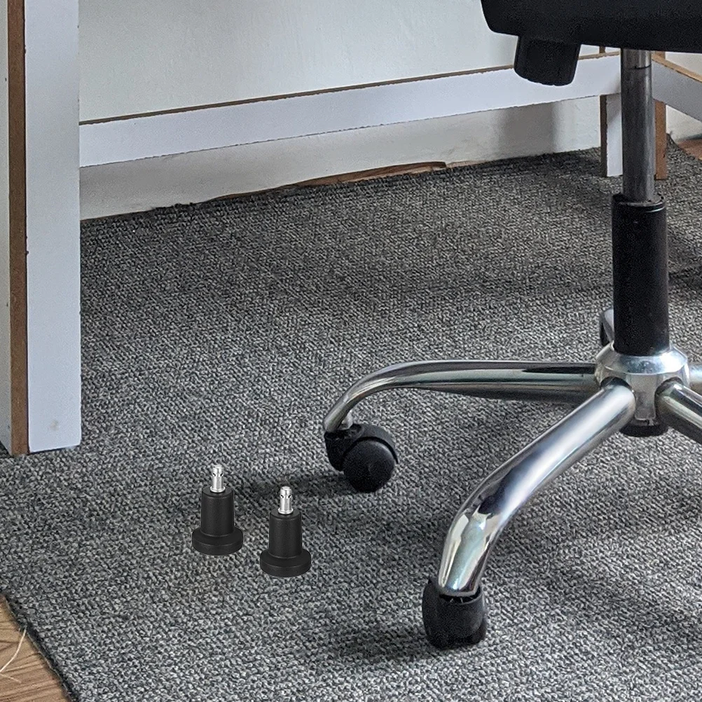 

6Pcs Office Chair Fixed Feet Non-Slip Thick Shockproof Bottom Plug-in Replacement Locking Chair Casters Furniture Leveler