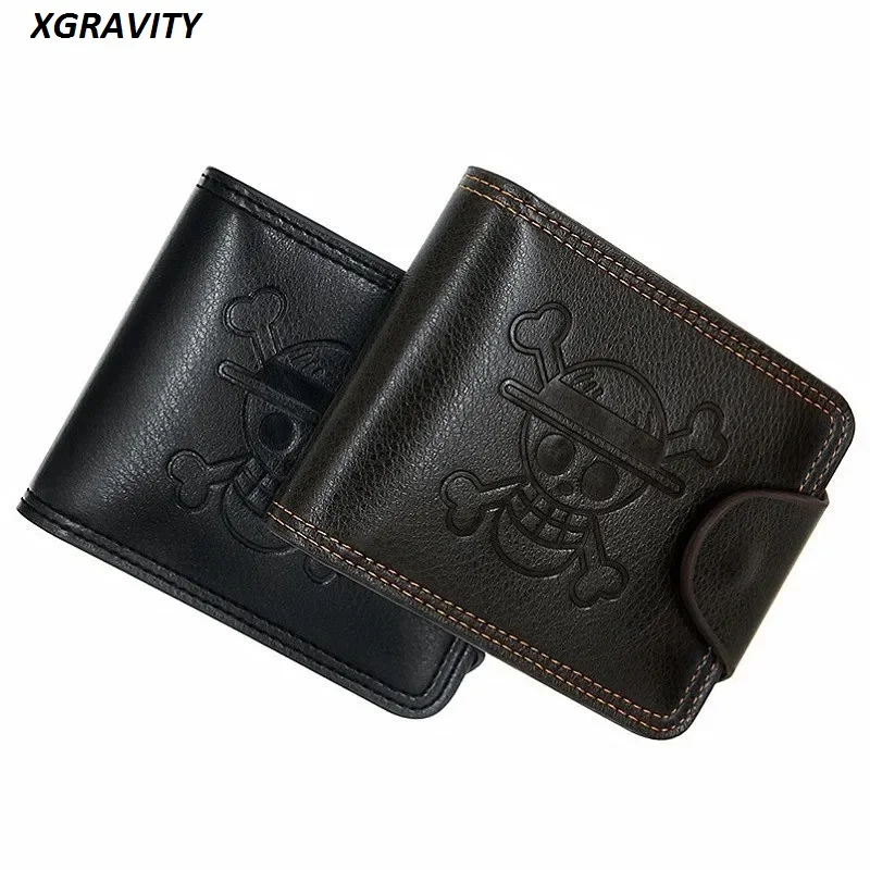 

New Men Card Holders Female Square Mini Purses Fashion Unisex Punk Skull Short Wallet Men Ghost Design Short Purses t039