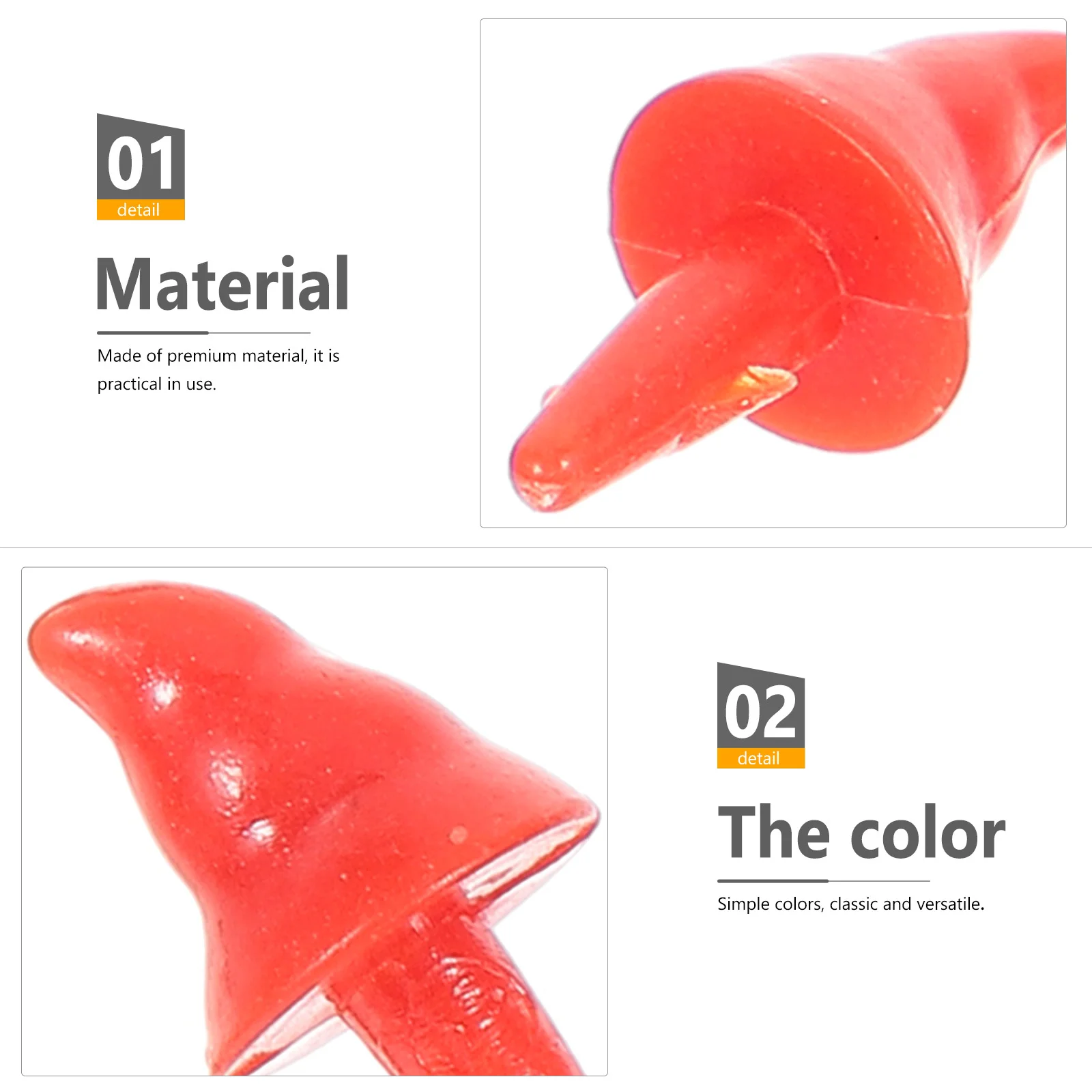 200 قطعة أنف رجل الثلج عيد الميلاد البلاستيك DIY الأنف ثلج صنع لوازم المواد الحرفية عطلة عيد الميلاد ديكور عيد الميلاد الديكور