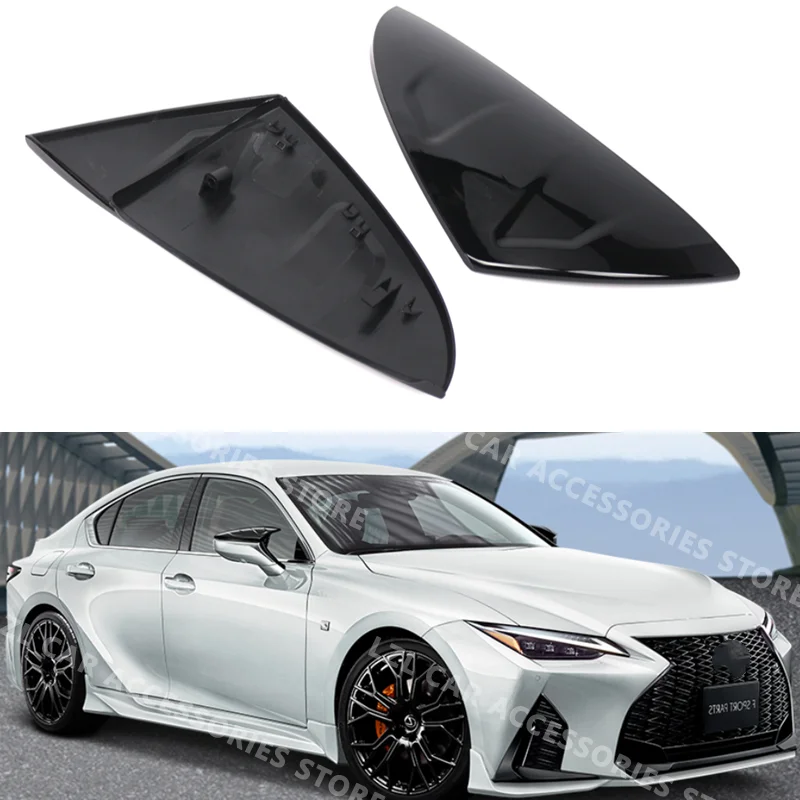 

Pair Car Rear View Mirror Cover Ox Horn Side Rearview Shell ABS Fits For Lexus ES200 260 300H 2018-2023 UX 2019-2023 Accessories