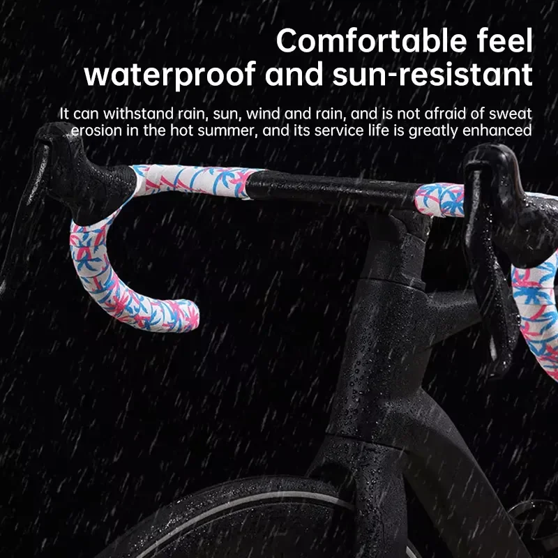2 Sets Bike Handlebar Tape EVA PU Anti Slip Shock Absorption Road Bicycle Handle Bar Wrap Grip Enhance Cycling Accessories