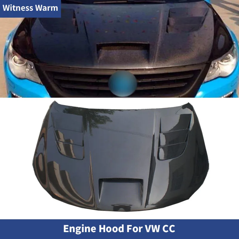 for Cc Bonnet High Quality Carbon Fiber Engine Hood Cover for Volkswagen Car Cc Bonnets Engine Covers Body Kit 2009 2010 2011 12