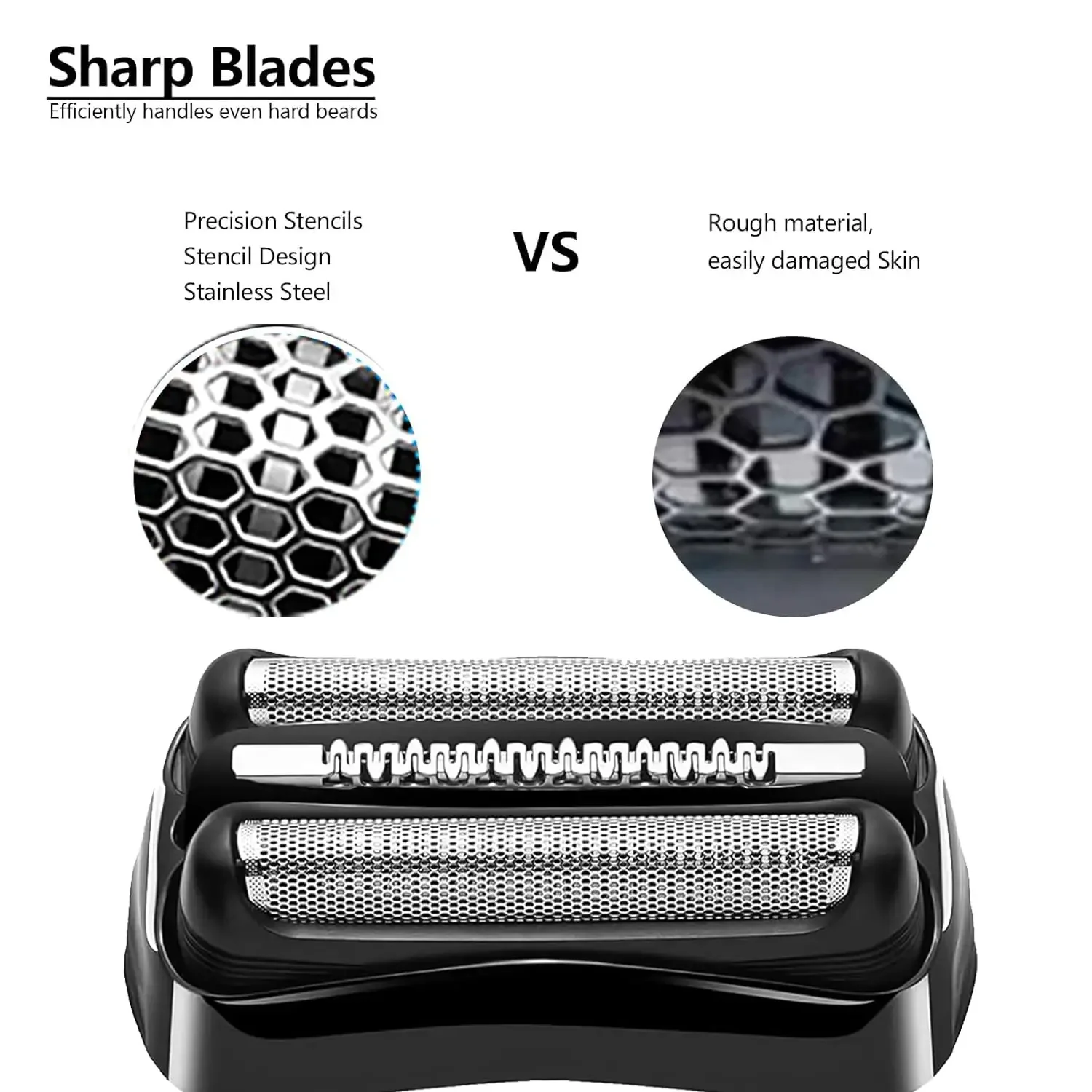 21B S3 Wet and Dry Replacement Heads for All Braun 3 Electric Shavers 3040s 300s 310s 320s 360s 3090cc Models