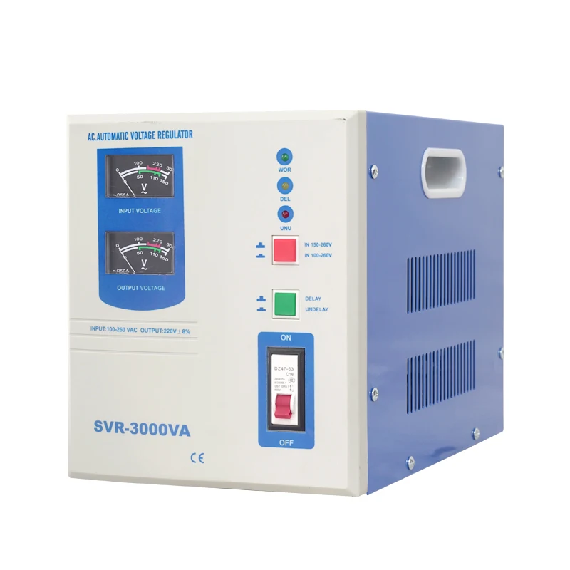 High Quality SVR 1000VA Single Phase Electronic Voltage Regulator 220V Pointer Voltage Stabilizer Temperature Control System