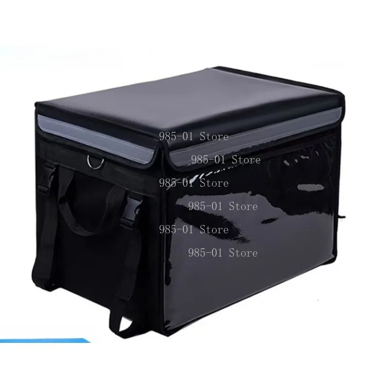 Takeaway incubator rider equipment pure black car thickened waterproof Meituan food delivery box delivery fast food delivery box
