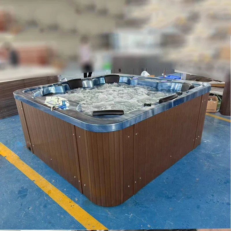 2390mm Swimming Pool 6 Seats Whirlpool Bathtub Acrylic Hydromassage Surfing Multi-People Outdoor SPA RS049B