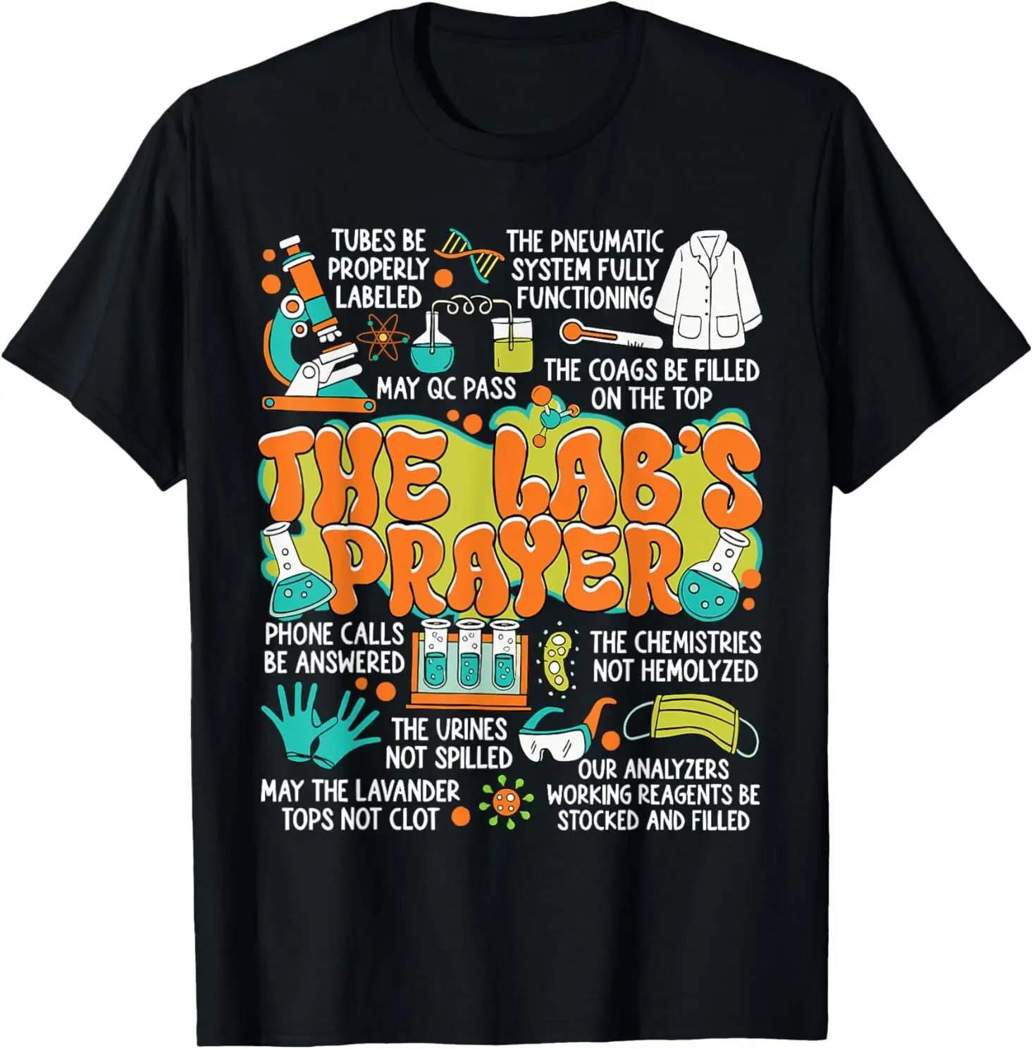 تي شيرت The Lab Prayer Lab Week 2025 عالم المختبرات الطبية