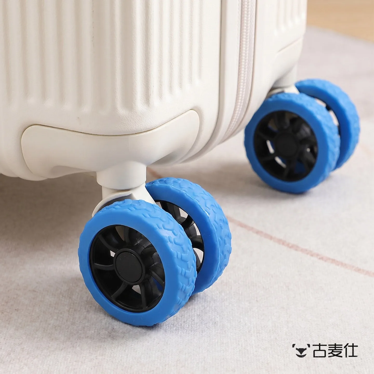 Travel Silicone Protective Cover for Luggage Wheels Universal Accessory Suitable for 20 24 26 Inch Suitcase Wheels