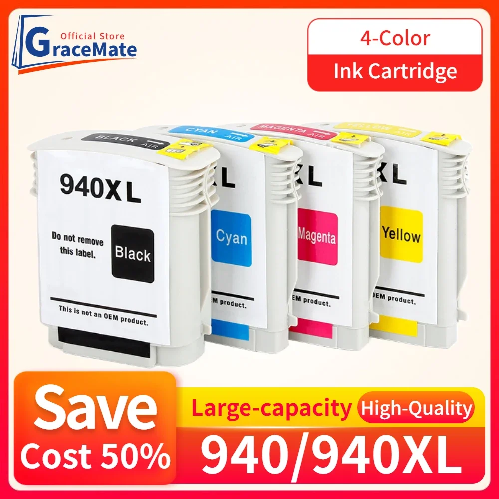 940xl Ink Cartridge Compatible for HP 940 940XL for Officejet Pro 8000 8500 8500a A809a A909 A910a Printer with Chips Full Ink