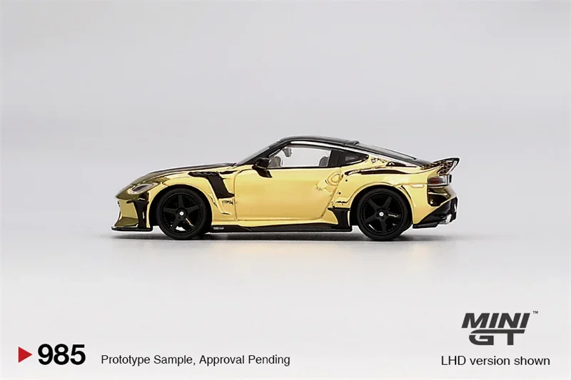 MINI GT 1:64 Z VeilSide FFZ400 كروم ذهبي / RX-7 RE-Amemiya 20B NA مجموعة نماذج سيارة مصبوبة مصغرة