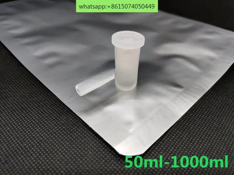 10PCS Aluminum-plastic, gas sampling bag Aluminum foil composite film L-type valve sampling 50ml-1L