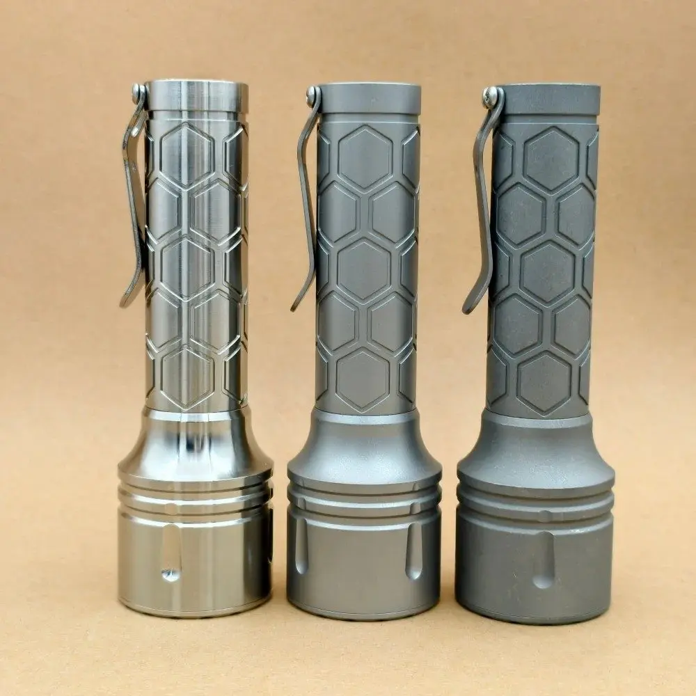 Reylight Dawn Max Throw Flashlight Mini Flash Light EDC Titanium Torch Light