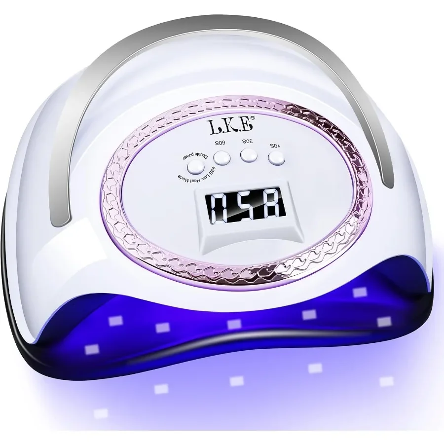 

288W UV Nail Lamp with 66pcs Light Beads Professional UV LED Nail Dryer featuring 4 Timers LCD Display and Auto Sensor for Salo