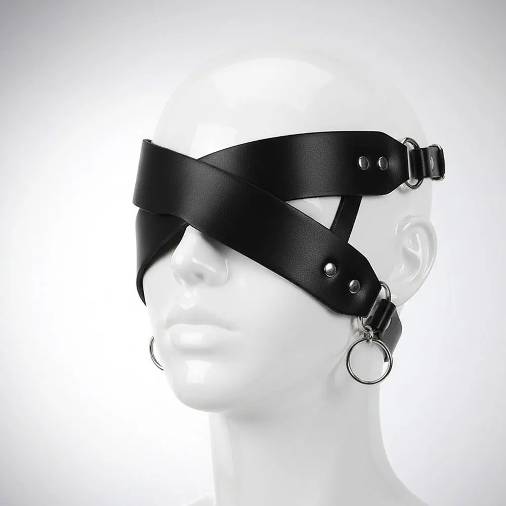 여성용 인조 가죽 마스크 - 여성용 할로윈 의상 파티 액세서리