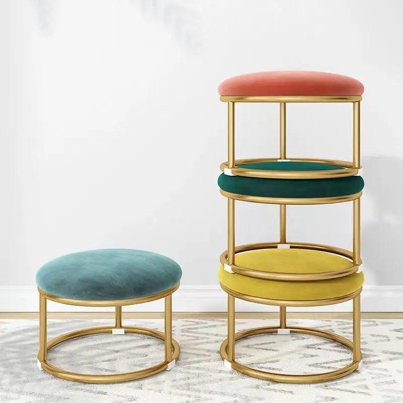Stool Gaming Chair Vanity Office Bar Stools Bedroom Foot Ottoman Portable Mushroom Dressin Sillas Salon Nordic Furniture XF5XP view 3
