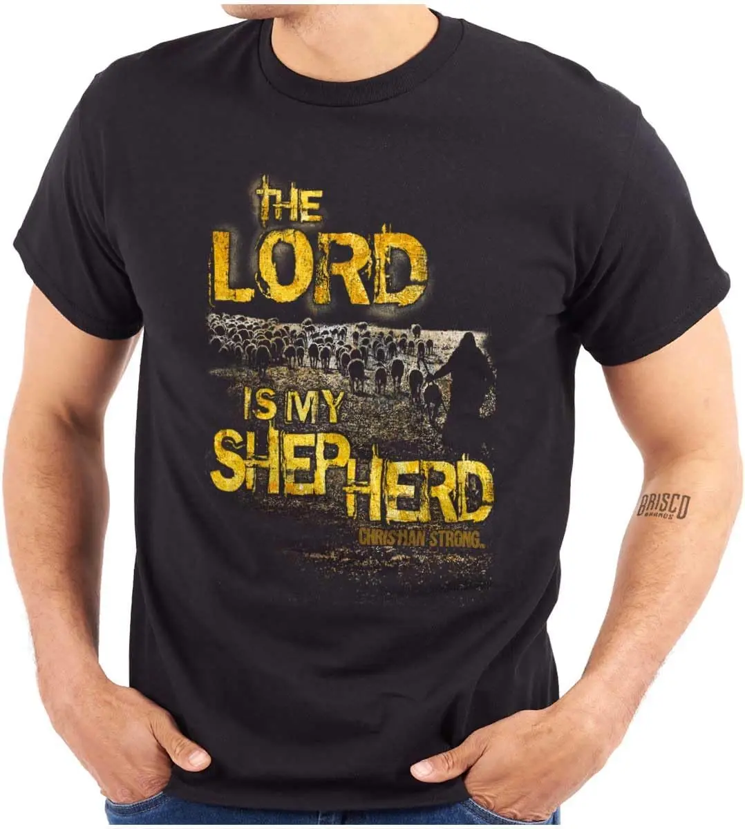 

The Lord is My Shepard Christian Mens Graphic T Shirt Tees