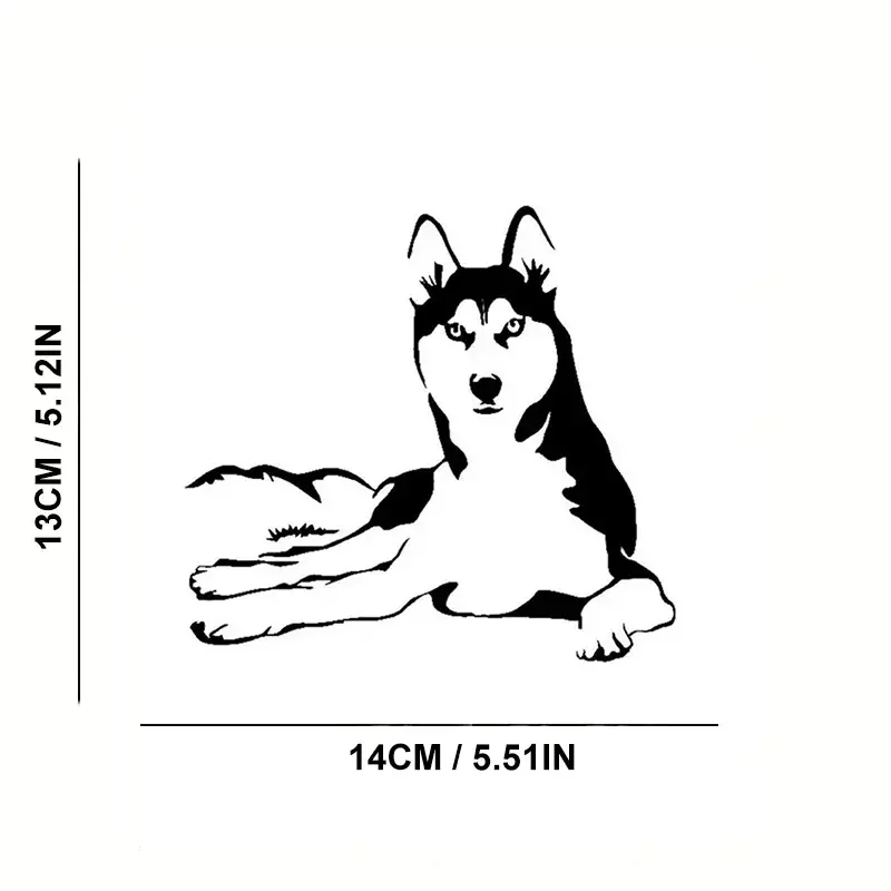 Naklejki na samochód Lazy Husky Dog do laptopa Butelka na wodę Samochód Ciężarówka Van SUV Motocykl Pojazd Farba Okno Ściana Kubek Skrzynka narzędziowa Gitara Sc — zdjęcie 4