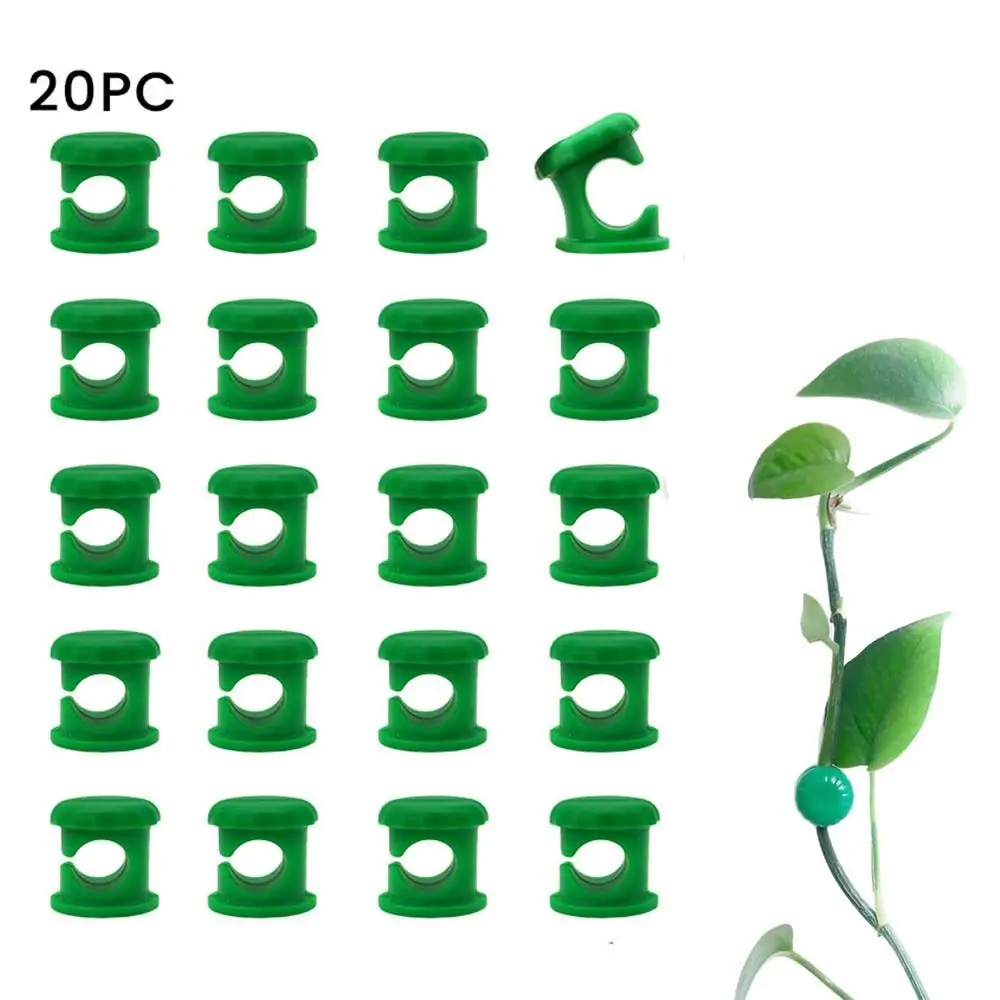 

20Pcs Wall Fixture Plant Climbing Clips Invisible Self-Adhesive Climbing Plant Clamp Fastener Silicone Rattan Clamp Fixator