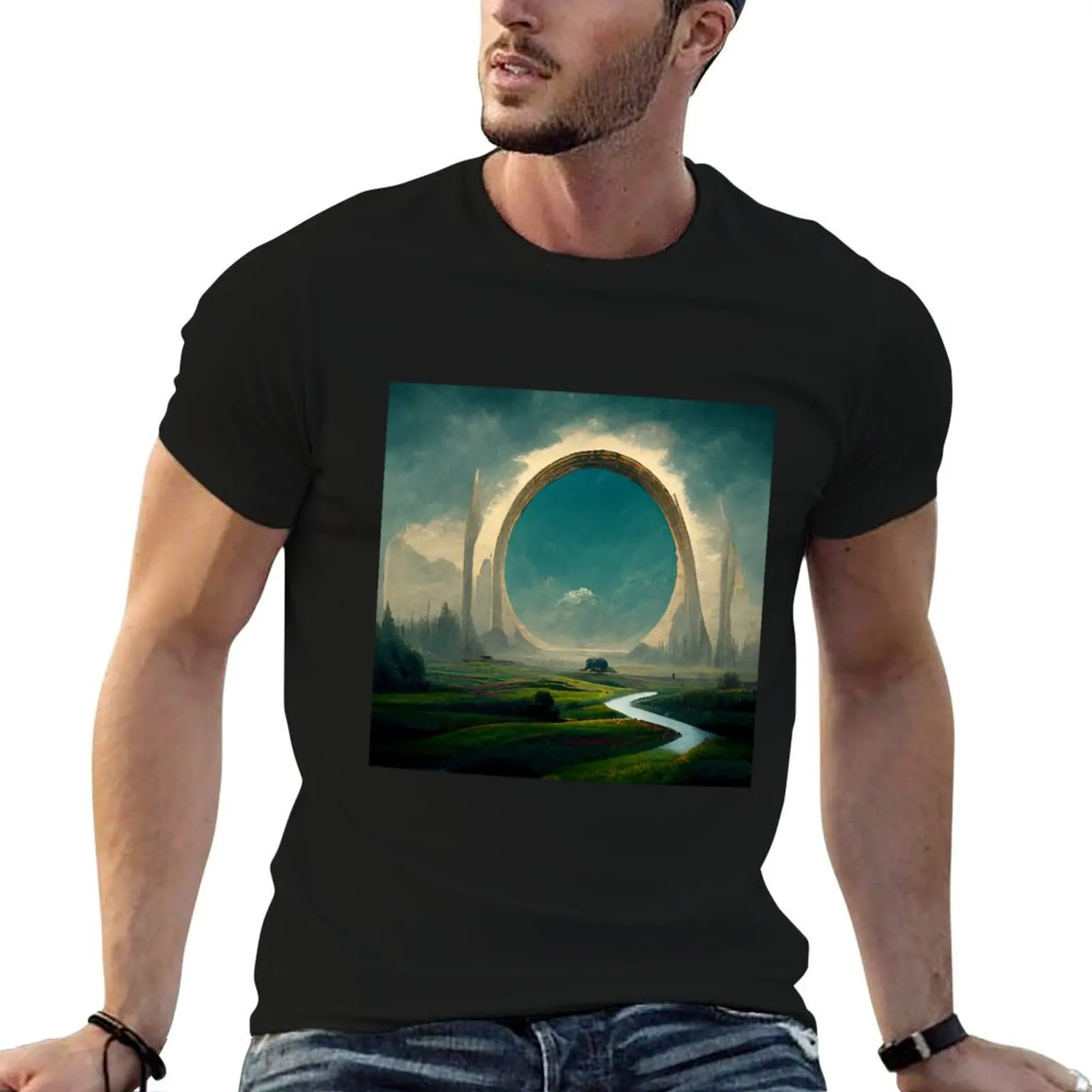 

Stargate to Another World T-Shirt t shirt man luxury man tshirt T-Shirt