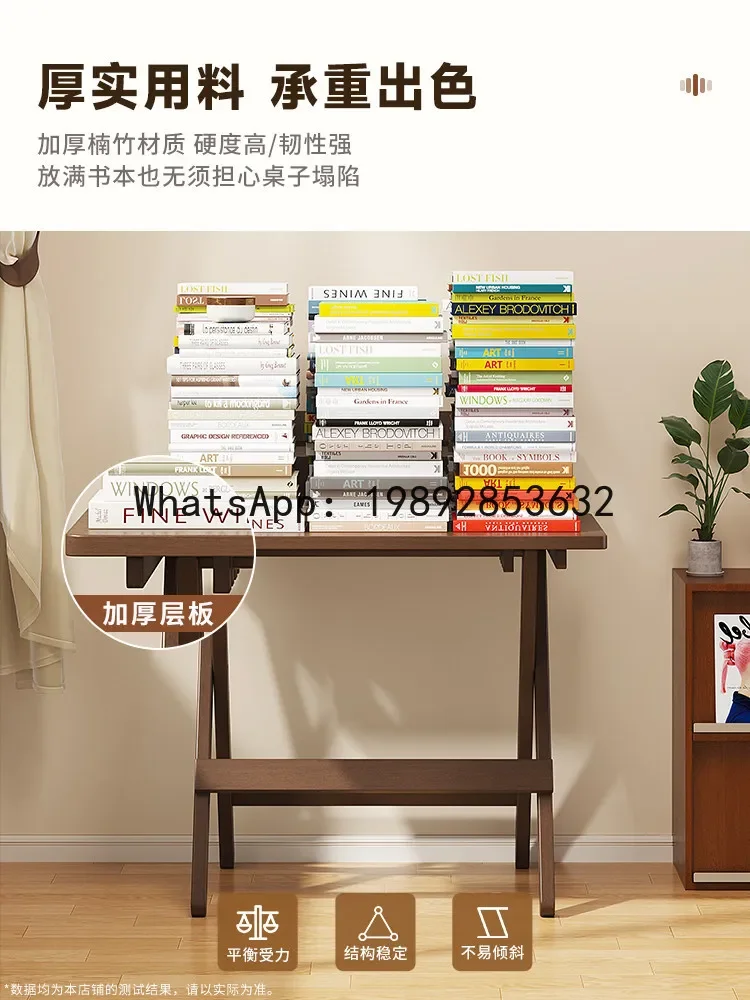 a-16 folding table - bedside desk, portable writing desk for renters