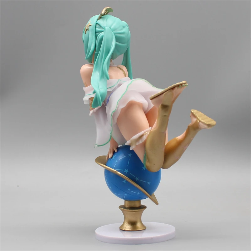 

17cm Hatsune Miku On The Sphere Lovely Beautiful Girl Figure Model Gk Statue Boys Collection Desktop Decoration Ornament Gifts