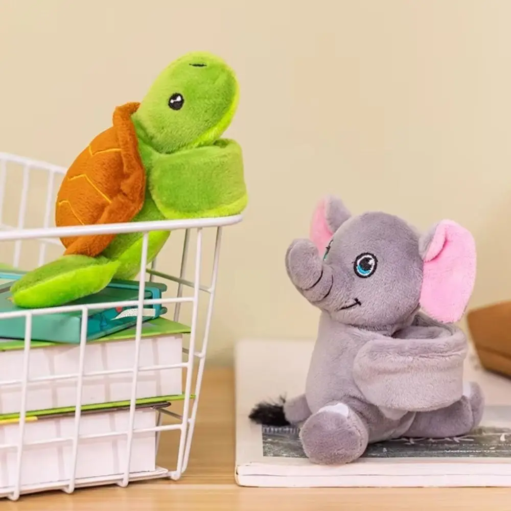 Bransoletka na rękę Zoo Series Żyrafa, Bransoletka na rękę Leniwiec Pluszowa Lalka, Urocza Symulacja Słonia Pluszowa Opaska na Rękę, Dekoracja Domu