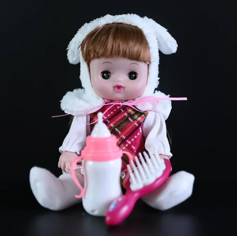 [New] Cute 28cm electronic music sounding princess girl doll Reborn Baby Dolls Sing song newborn doll model Figures girl gift