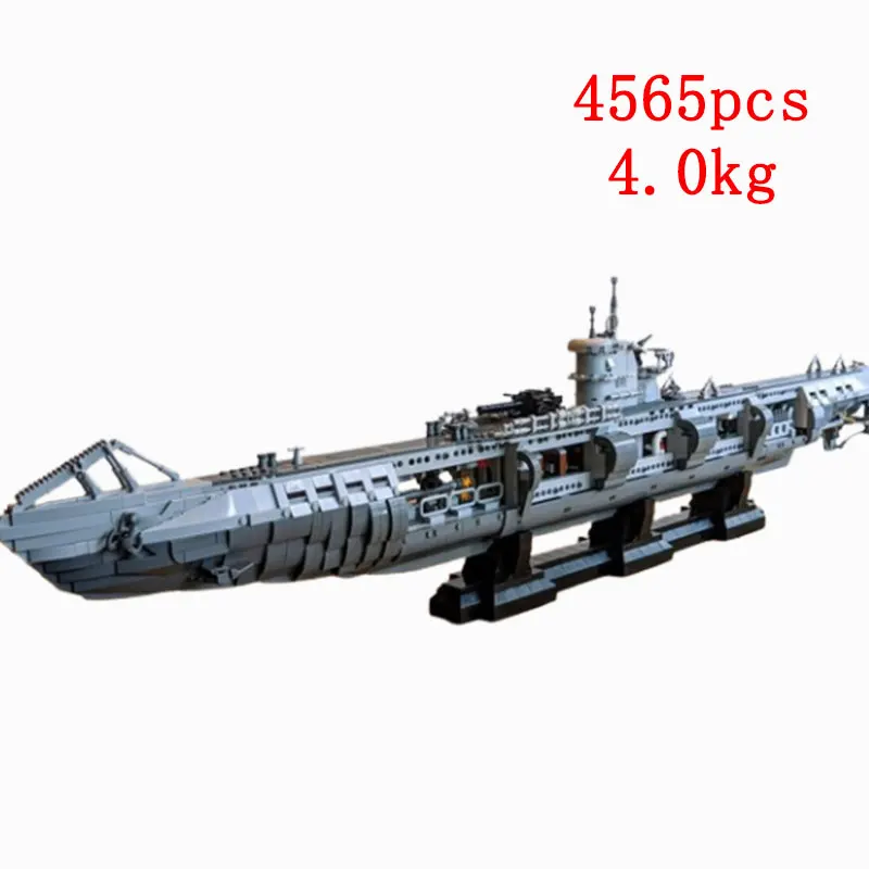 Spot MOC-139272 Small Particle Assembled Building Blocks Submarine Military Series Model Toy Puzzle DIY Children's Gift Gift