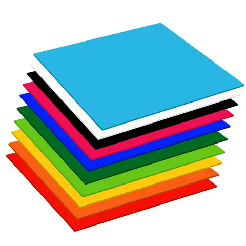 3mm Colorful Acrylic PMMA Board Red Black Yellow Blue Green Purple Plate Plexiglass Signs Tinted Sheets Billboard Laser Cutting