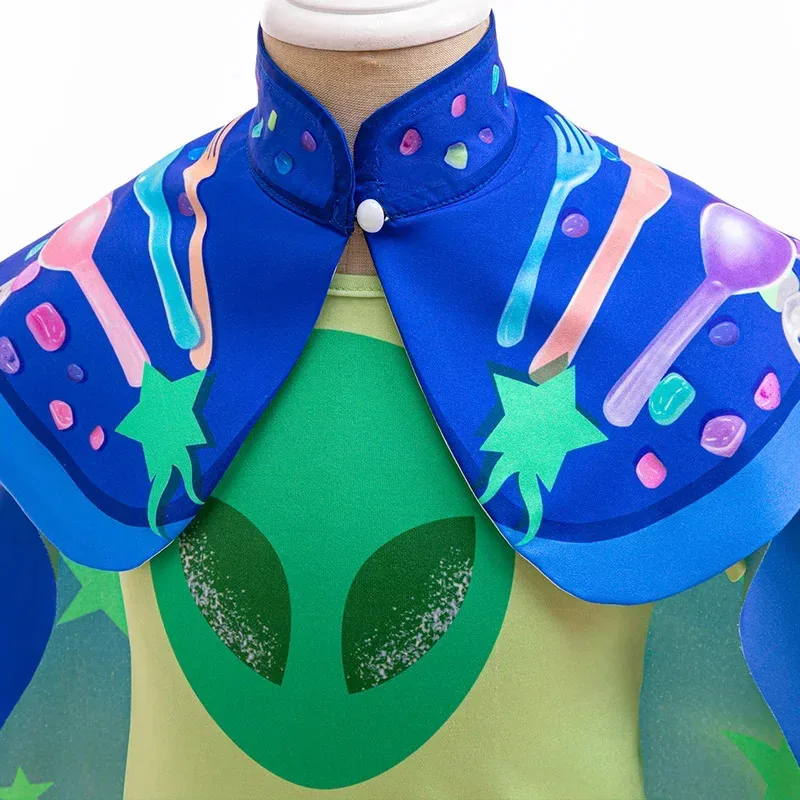 CyBoy مجموعة الفيلم نفس النمط مفوض الأرض إيليو تأثيري حلي حفلة عيد ميلاد أداء هالوين كرنفال الاطفال فستان 3 قطعة