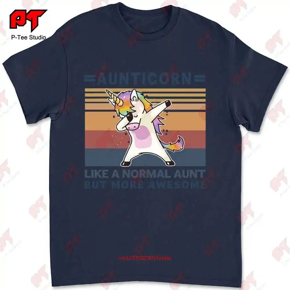 Aunticorn Like A Normal Aunt But More Awesome Dabbing Unicorn Fami T-shirt YWTC