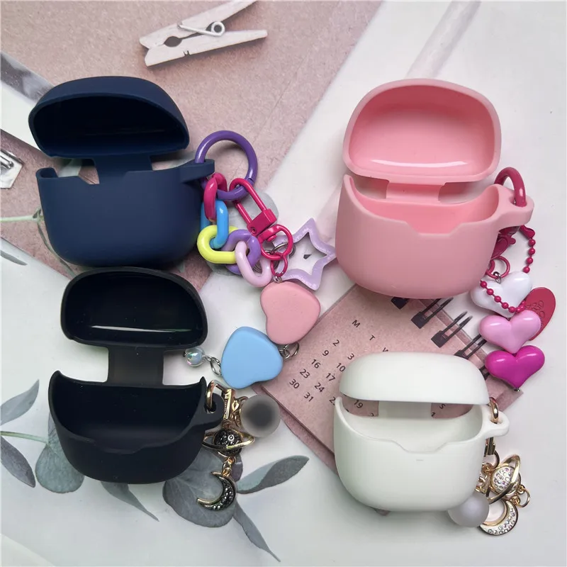 

Cute Silicone Earphone Protective Case for JBL Tune Flex Cover Shockproof-Shell Washable Housing Anti Dust Silicone Sleeve