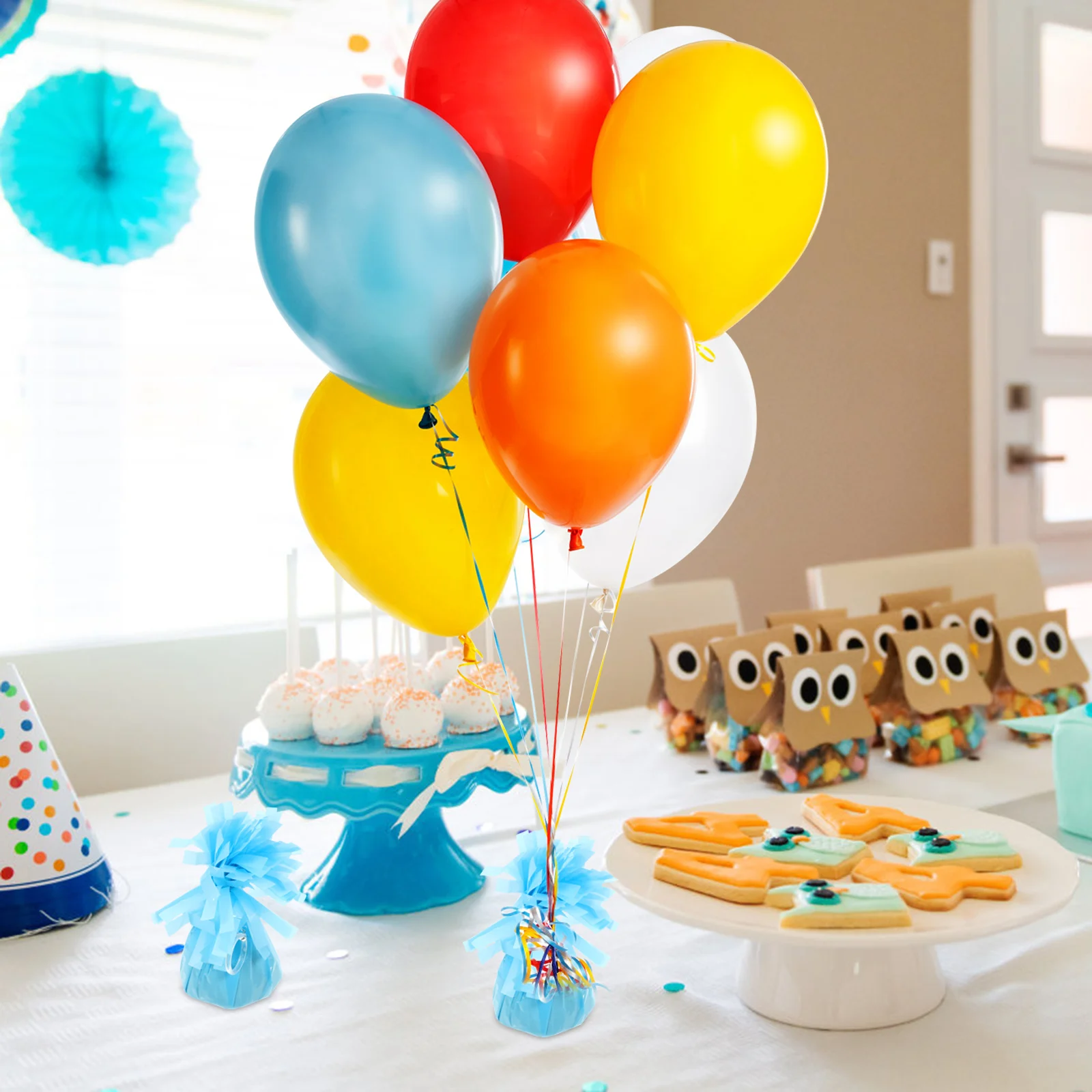

5pcs Weights Aluminum Foil Helium Balloon Decoration Party Supplies Wedding Birthday Accessories Reusable Balloon Blocks
