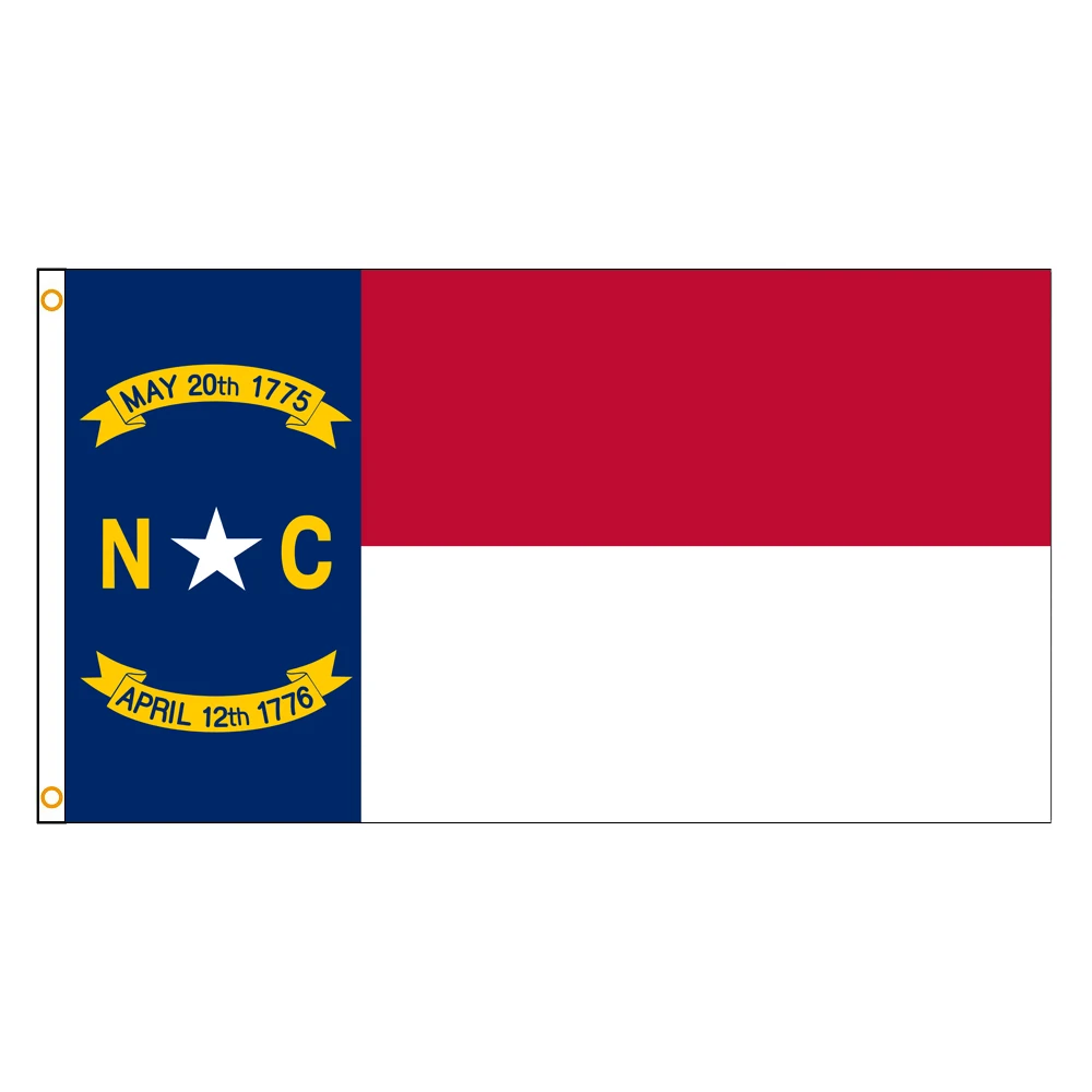 60×90 90x150 120×180CM North Carolina Emblem Flag Polyester Printed Banner Tapestry For Decor