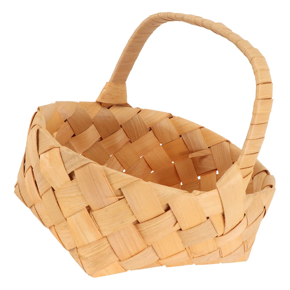 

Wedding Flower Basket Fruit Woven Holder Serving Storage Small Baskets H Lightweight Transport Multifunctional Practical