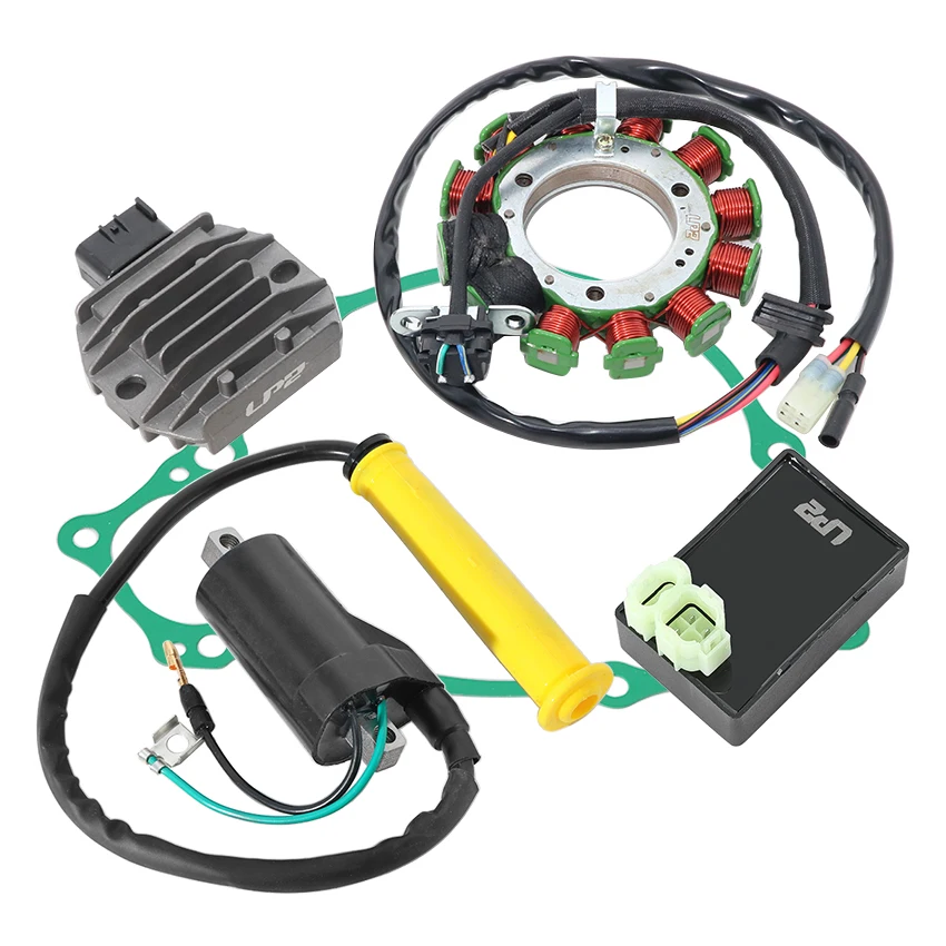 ATV Ignition Kit CDI Voltage Regulator Rectifier Ignition Coil Gasket For Honda TRX400EX Sportrax 400 EX 1999-2004 30410-HN1-A41