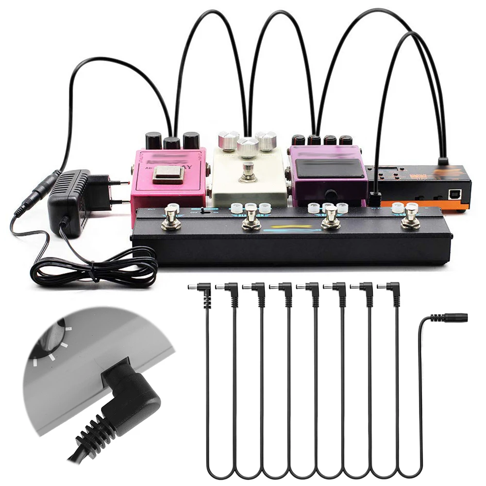 Guitar Effects Pedal Power Supply Splitter Wire 1 To 3 5 8 Ways Guitar Cables Guitar Effect Pedal Power Supply Cable
