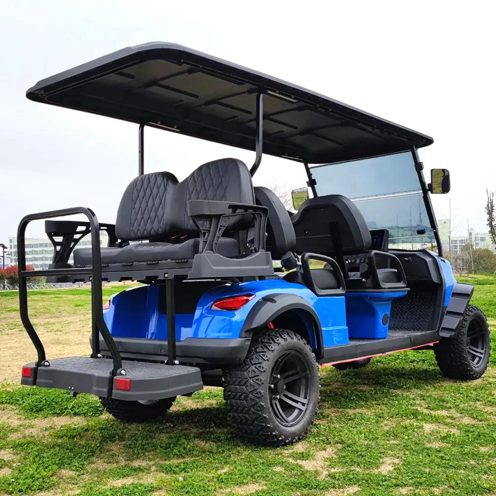 Jeep elétrico de alto desempenho 4 + 2 assentos Nissan Patrol Car Carrinho de golfe elétrico alimentado por bateria 4 rodas Atv 500cc