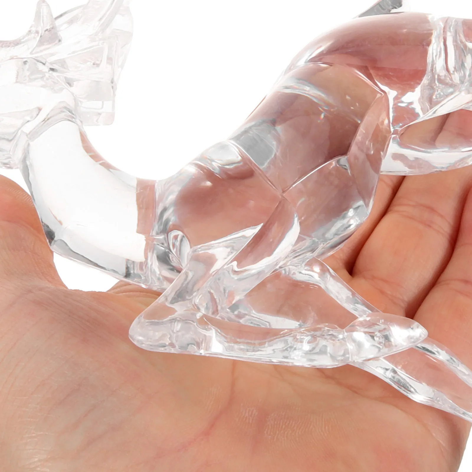 

2pcs Christmas Reindeer Decor Plastic Deer Statue Desktop Holiday Party Tabletop Decoration Centerpiece Window Display Living