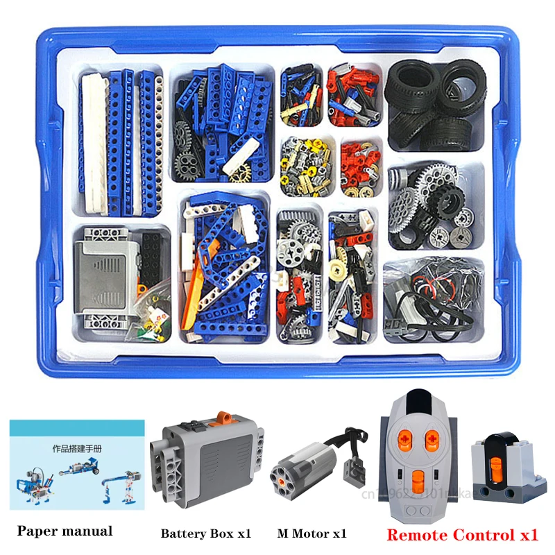 HOT STEM 9686 Educatieve Set Technische RC APP Programmering Bouwblokken Schoolleerlingen Leerkracht Functie Steentjes Kinder Speelgoed